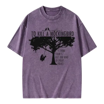 Pagewings To Kill a Mockingbird Unisex Washed T-shirt