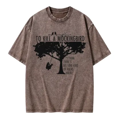 Pagewings To Kill a Mockingbird Unisex Washed T-shirt
