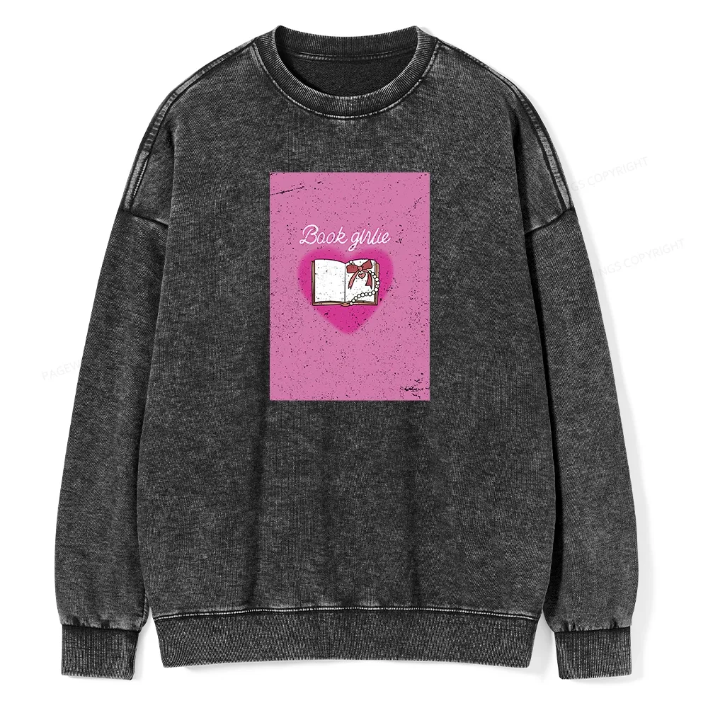 Pagewings Book Girlie Book Girlie Book Girlie T-Shirts Unisex Washed S