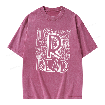 Pagewings Reading Lover Gift, Reading Shirt Unisex Washed T-shirt