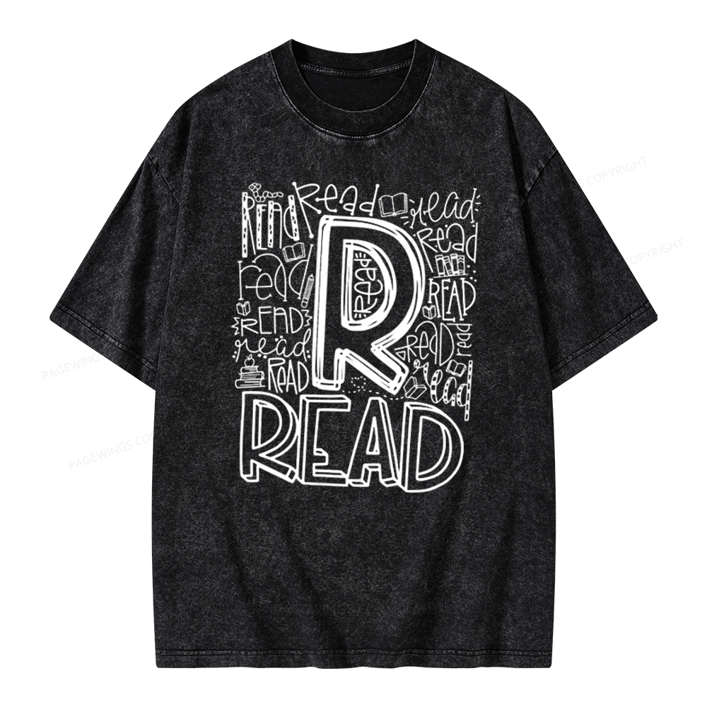 Pagewings Reading Lover Gift, Reading Shirt Unisex Washed T-shirt