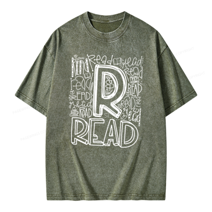Pagewings Reading Lover Gift, Reading Shirt Unisex Washed T-shirt