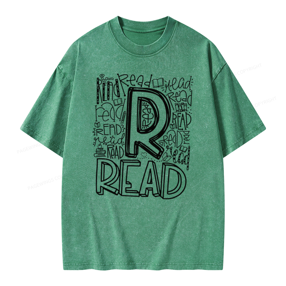Pagewings Reading Lover Gift, Reading Shirt Unisex Washed T-shirt