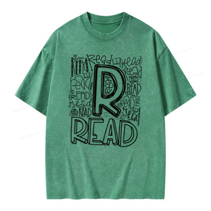 Pagewings Reading Lover Gift, Reading Shirt Unisex Washed T-shirt