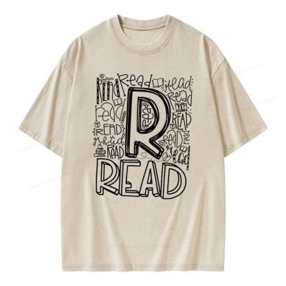 Pagewings Reading Lover Gift, Reading Shirt Unisex Washed T-shirt
