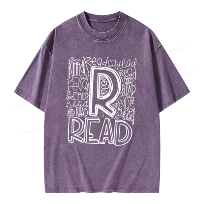 Pagewings Reading Lover Gift, Reading Shirt Unisex Washed T-shirt