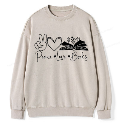 Pagewings Lucky Book Unisex Washed Sweatshirt