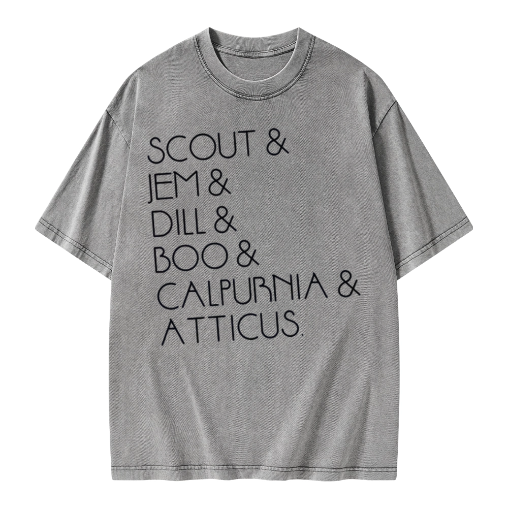 Pagewings To Kill A Mockingbird Unisex Washed T-shirt