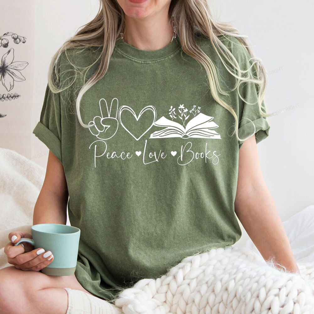Pagewings Lucky Book Unisex Washed T-shirt