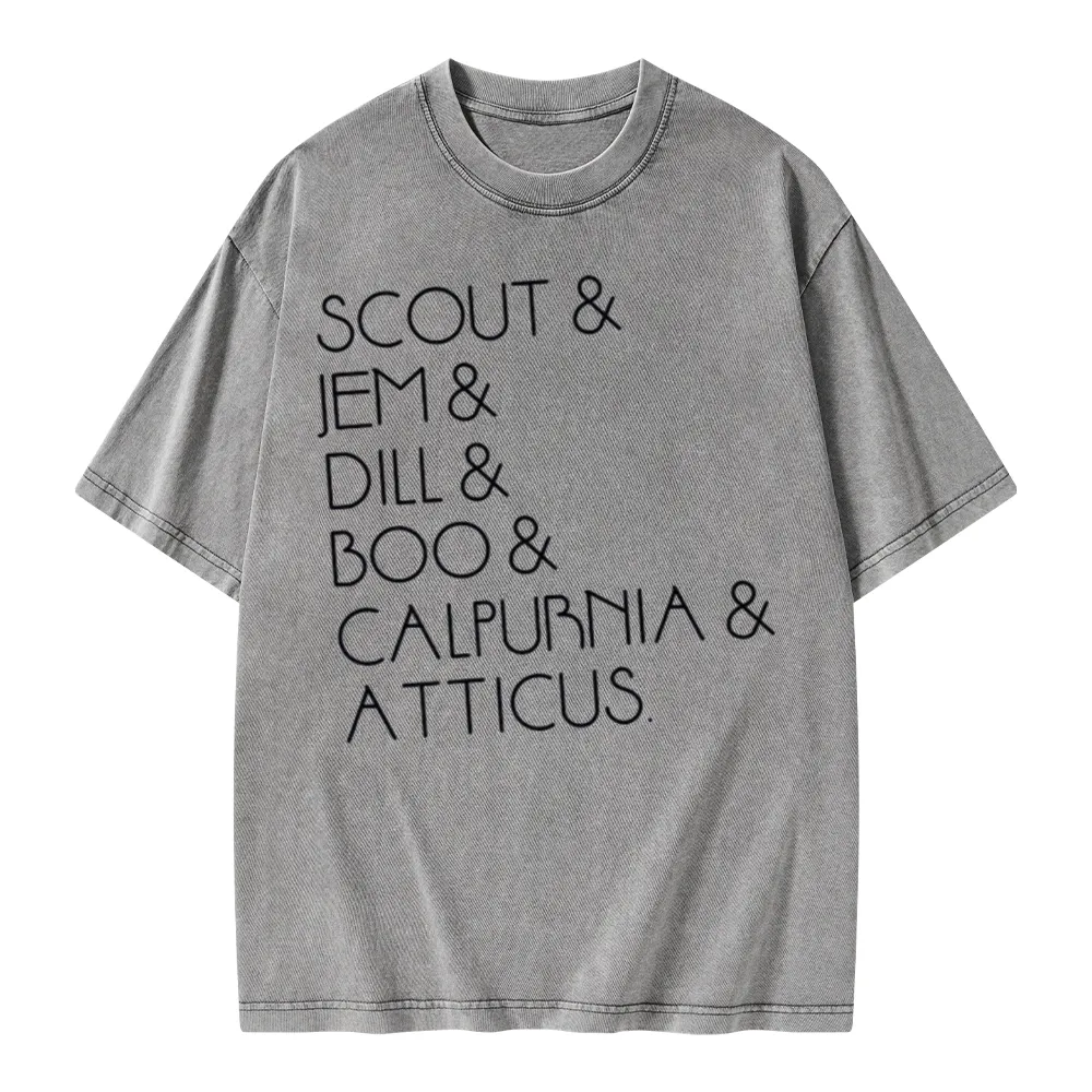 Pagewings To Kill A Mockingbird Unisex Washed T-shirt