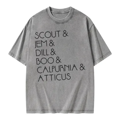 Pagewings To Kill A Mockingbird Unisex Washed T-shirt