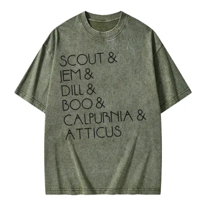 Pagewings To Kill A Mockingbird Unisex Washed T-shirt