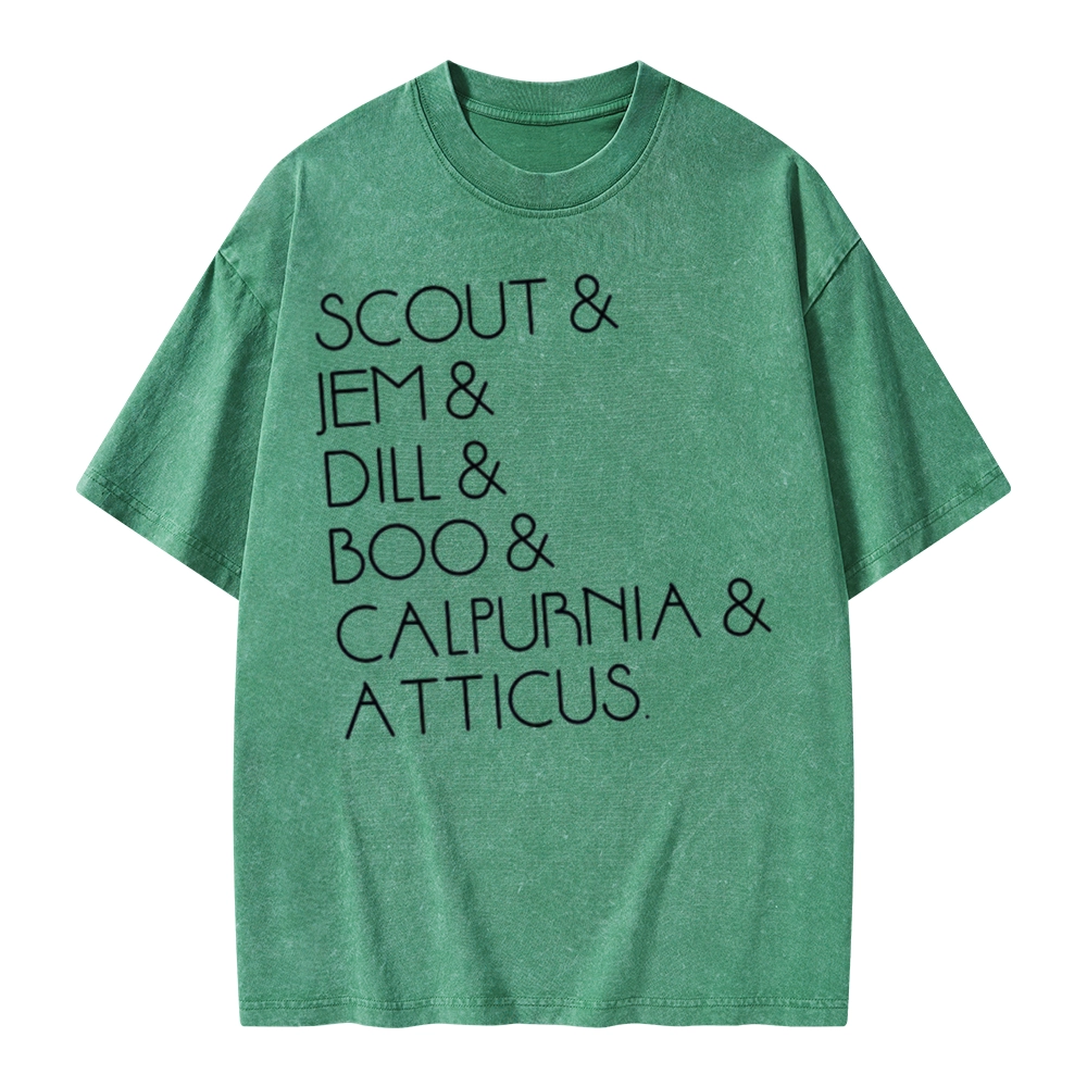 Pagewings To Kill A Mockingbird Unisex Washed T-shirt