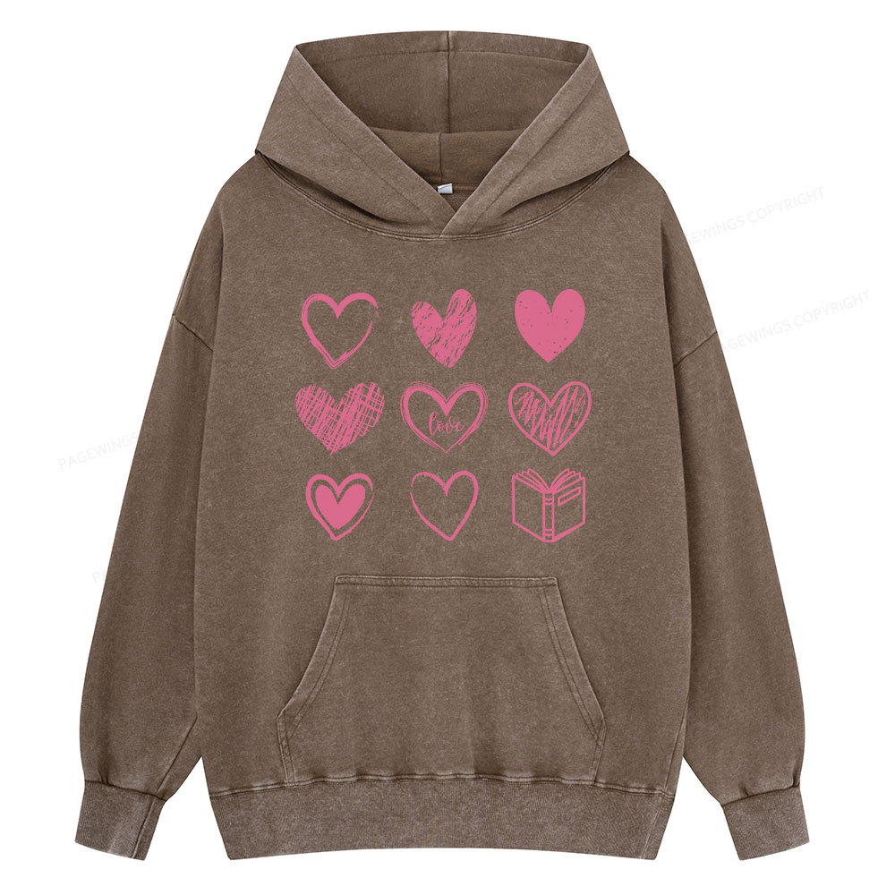 Pagewings To Love And Learn How To Be Loved Unisex Washed Hoodie