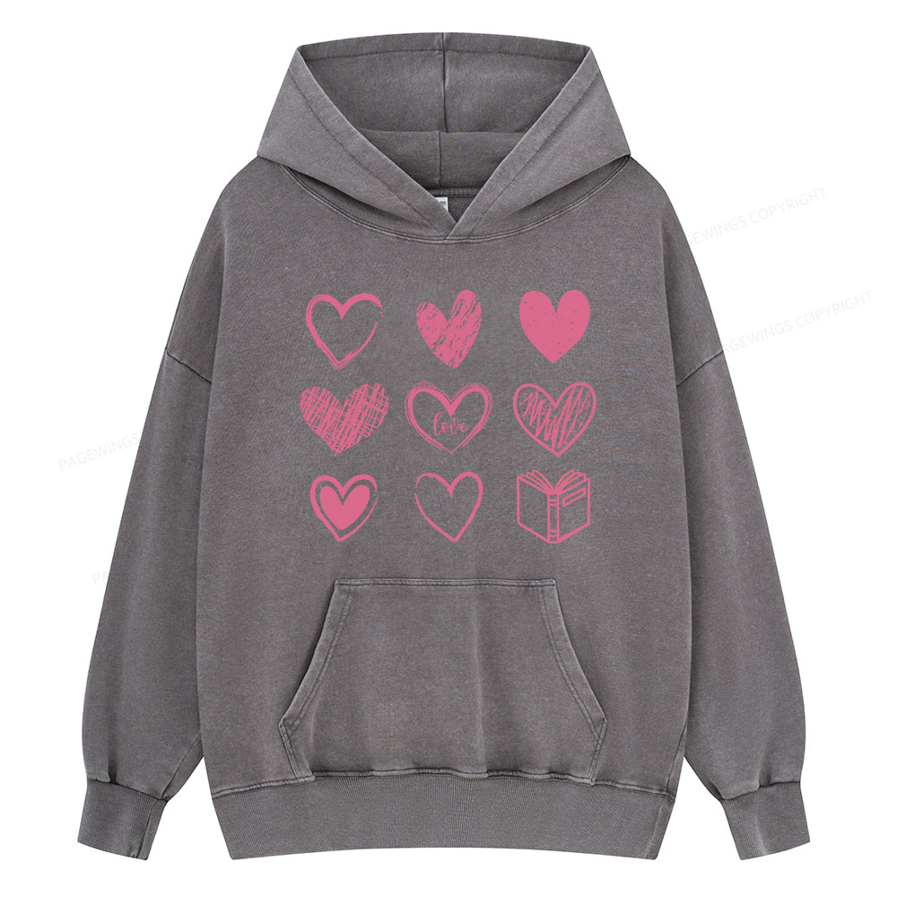 Pagewings To Love And Learn How To Be Loved Unisex Washed Hoodie