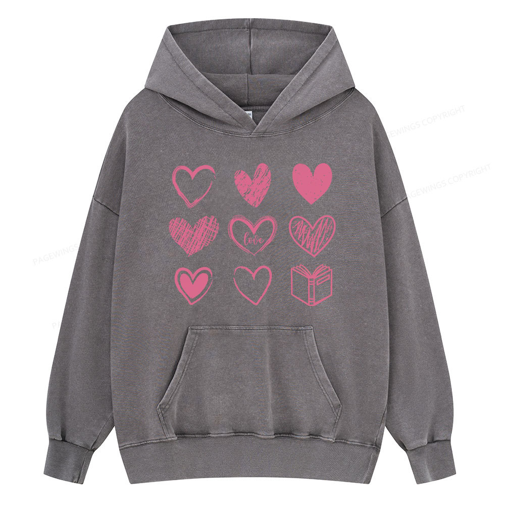 Pagewings To Love And Learn How To Be Loved Unisex Washed Hoodie