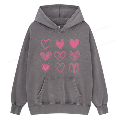 Pagewings To Love And Learn How To Be Loved Unisex Washed Hoodie