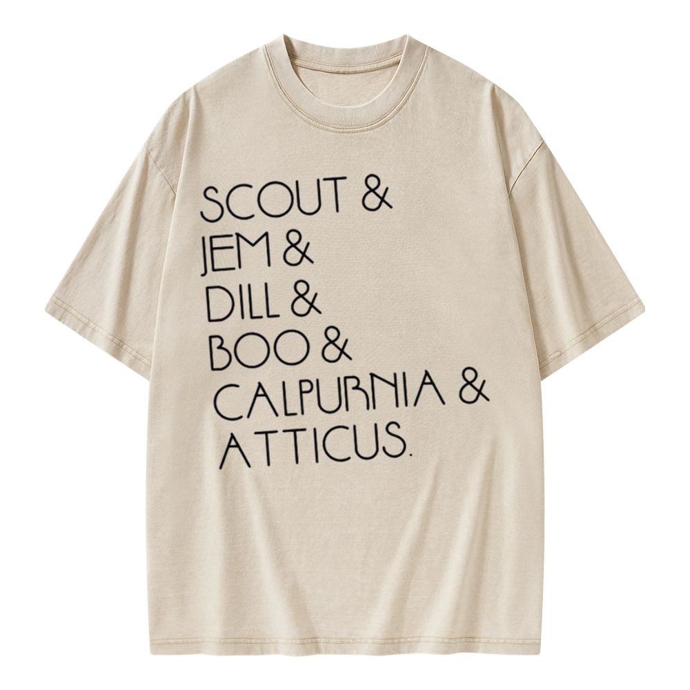 Pagewings To Kill A Mockingbird Unisex Washed T-shirt