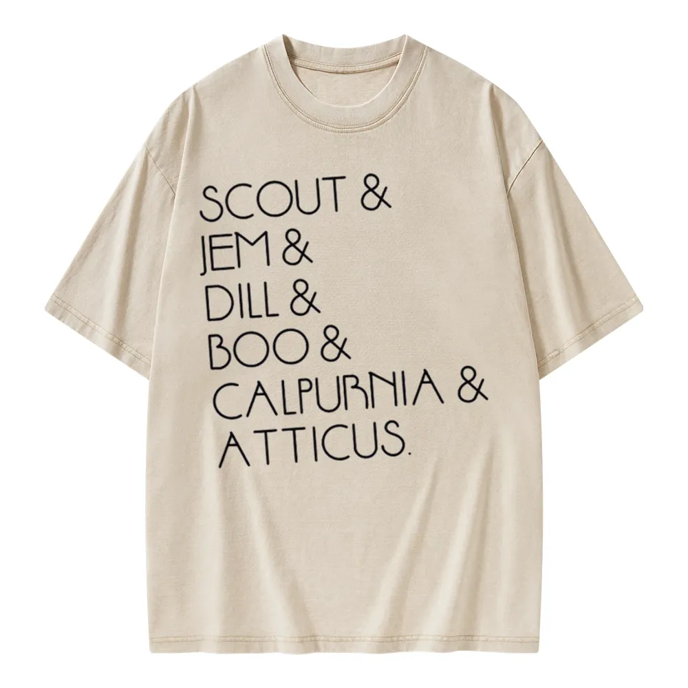 Pagewings To Kill A Mockingbird Unisex Washed T-shirt