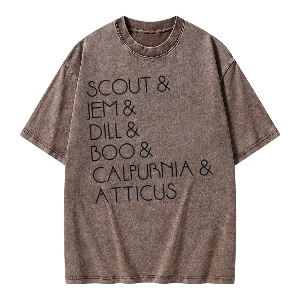 Pagewings To Kill A Mockingbird Unisex Washed T-shirt