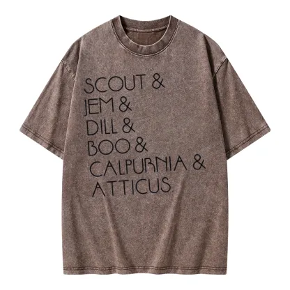 Pagewings To Kill A Mockingbird Unisex Washed T-shirt