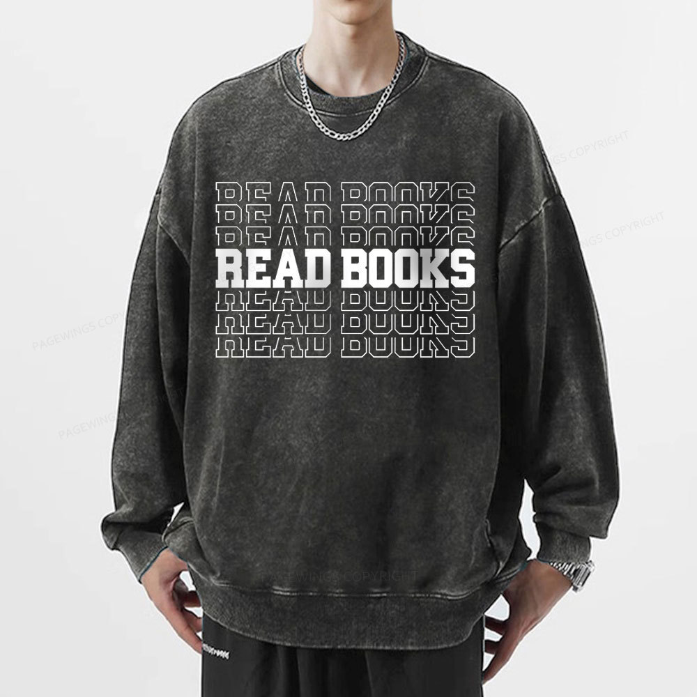 Pagewings Week and Library Unisex Washed Sweatshirt