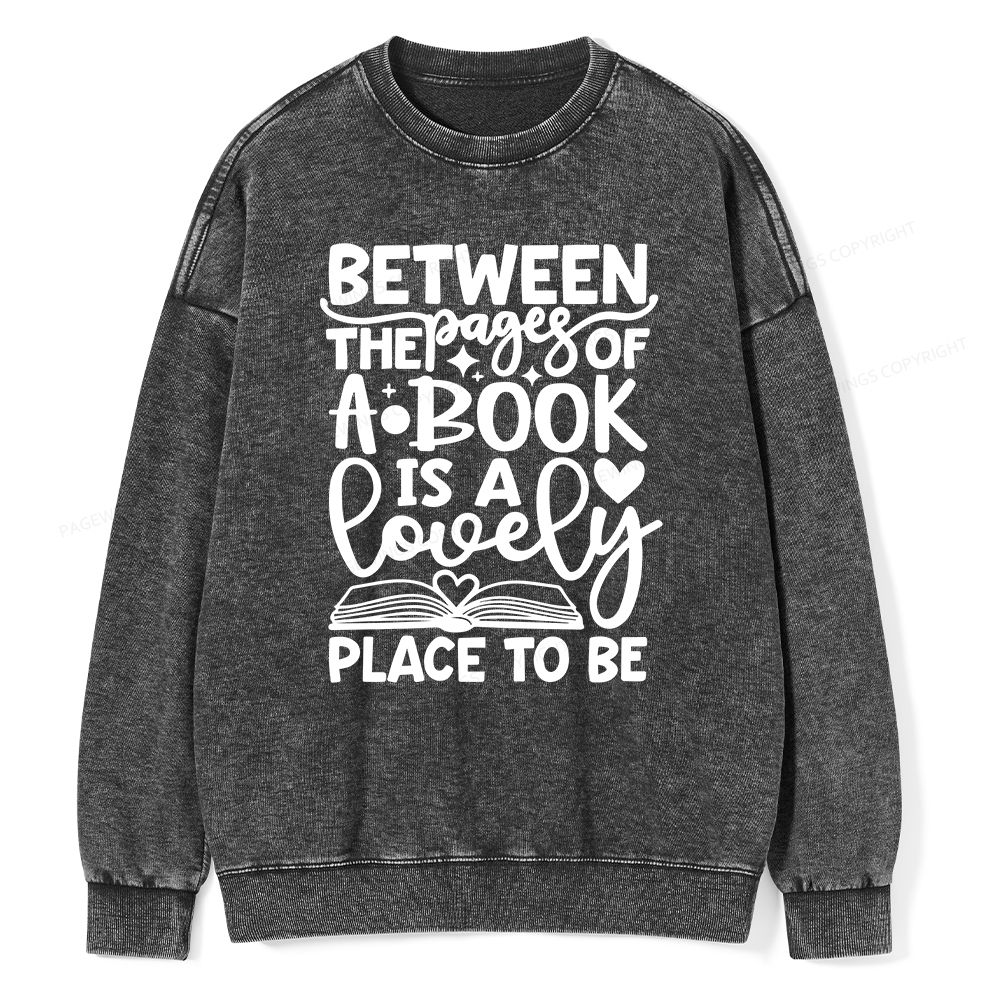 Pagewings Cute Trendy Design for Shirt Unisex Washed Sweatshirt