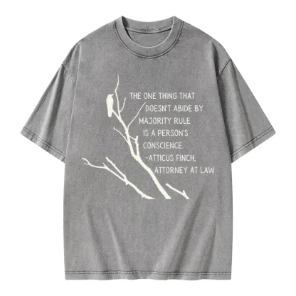 Pagewings To Kill a Mockingbird Unisex Washed T-shirt