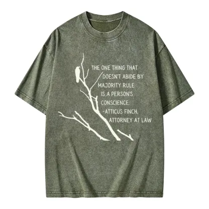 Pagewings To Kill a Mockingbird Unisex Washed T-shirt