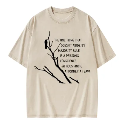 Pagewings To Kill a Mockingbird Unisex Washed T-shirt