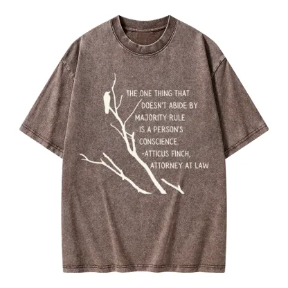Pagewings To Kill a Mockingbird Unisex Washed T-shirt
