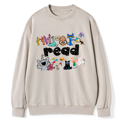 Pagewings Teacher Life Shirt, Teacher Shirt Unisex Washed Sweatshirt