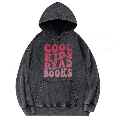 Pagewing Library Reader Book Nerd  Unisex Washed Hoodie