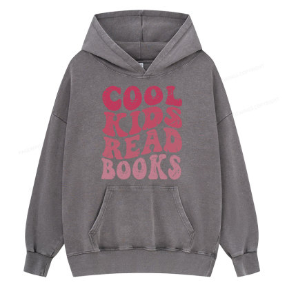 Pagewing Library Reader Book Nerd  Unisex Washed Hoodie