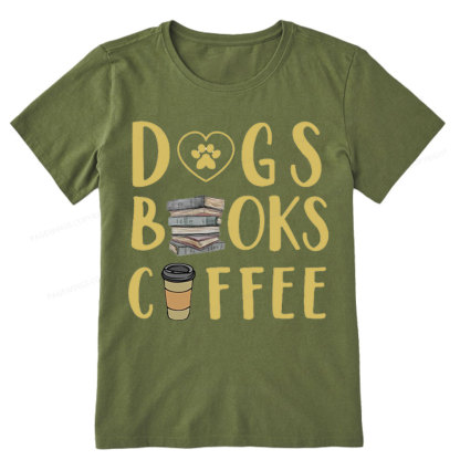 Pagewing Dogs, Books, Coffee Unisex Classic T-shirt