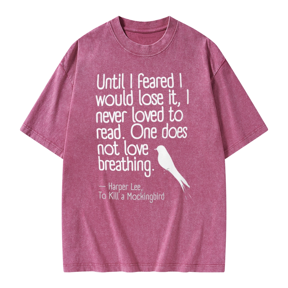 Pagewings To Kill a Mockingbird Reading Quote Unisex Washed T-shirt