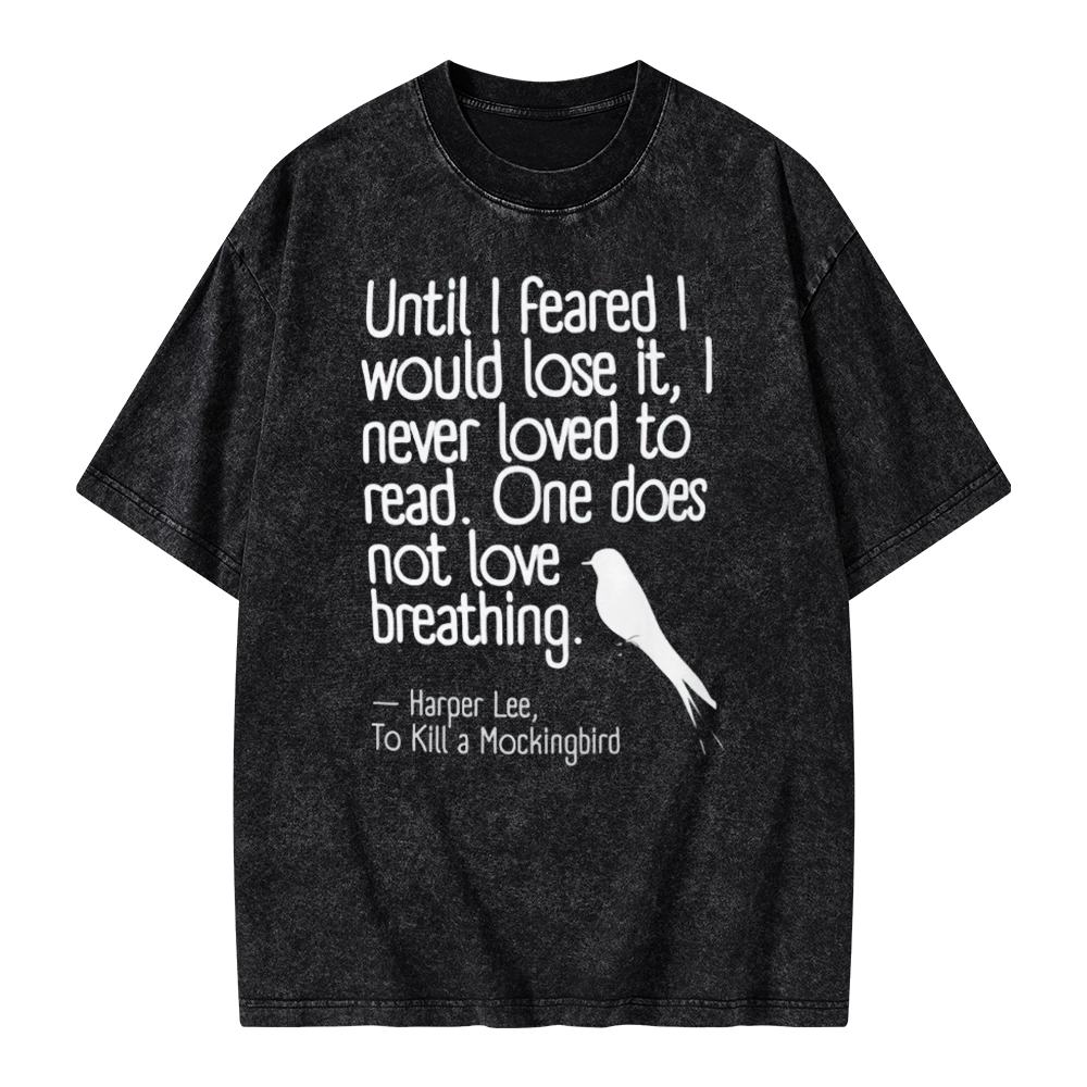 Pagewings To Kill a Mockingbird Reading Quote Unisex Washed T-shirt