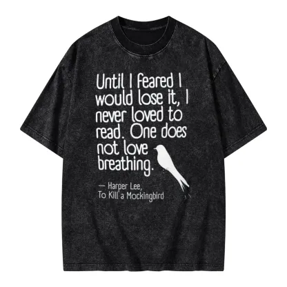 Pagewings To Kill a Mockingbird Reading Quote Unisex Washed T-shirt