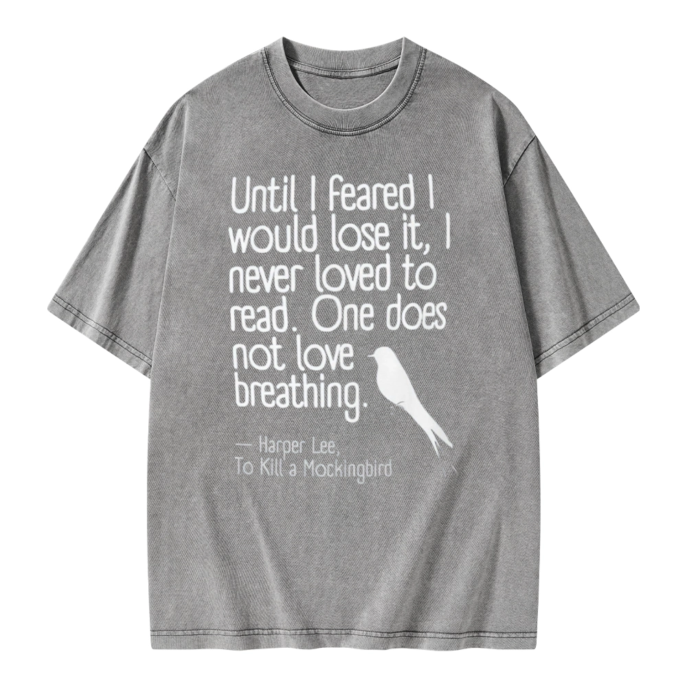 Pagewings To Kill a Mockingbird Reading Quote Unisex Washed T-shirt