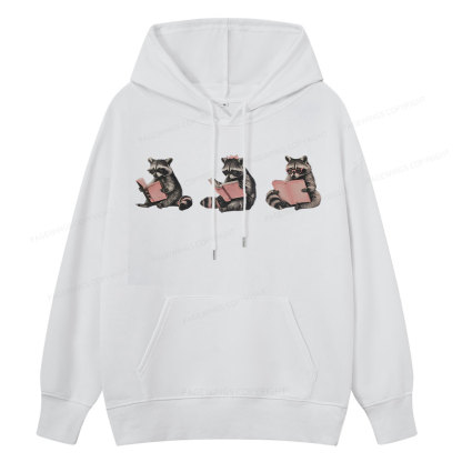 Pagewings Funny Raccoon Bookish Gift Unisex Classic Hoodie