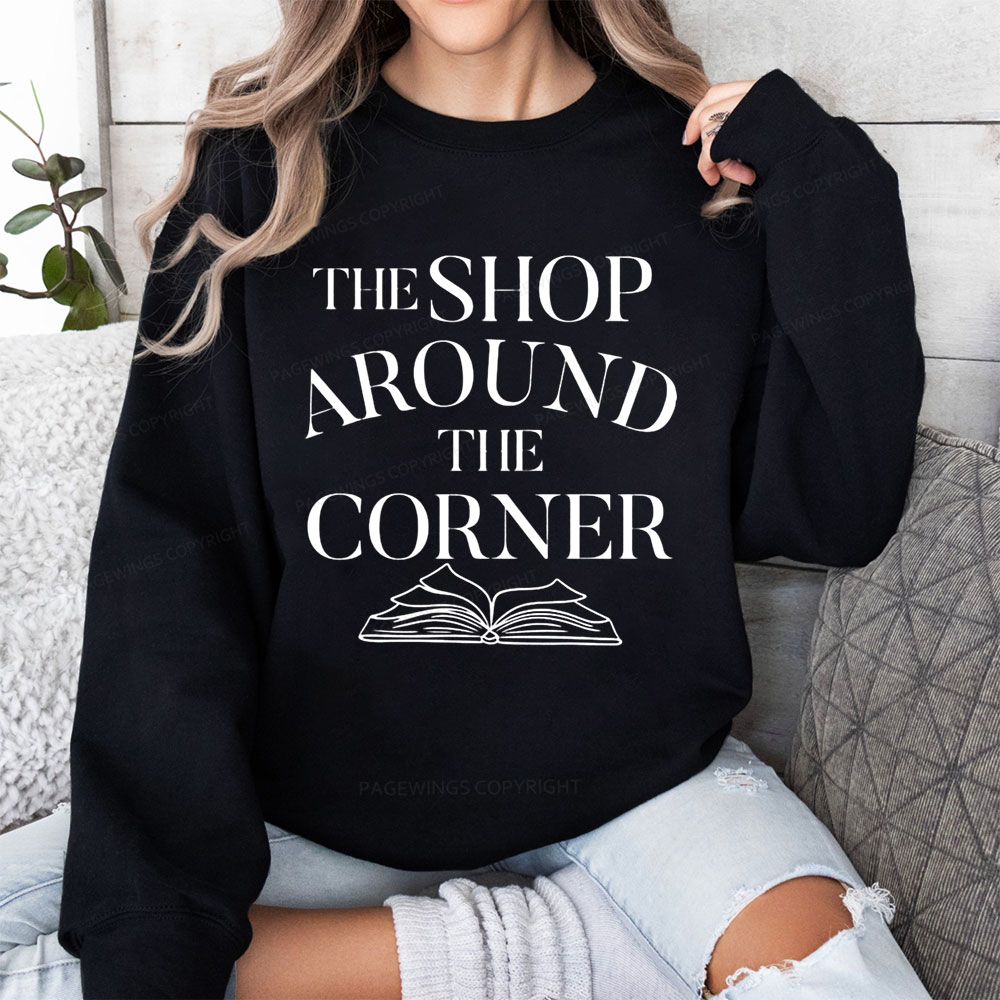 Pagewings The Shop Around The Corner Bookworm  Unisex Classic Sweatshirt
