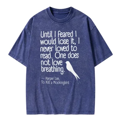 Pagewings To Kill a Mockingbird Reading Quote Unisex Washed T-shirt