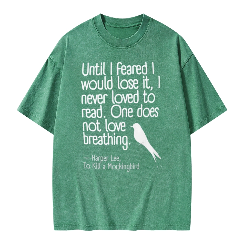 Pagewings To Kill a Mockingbird Reading Quote Unisex Washed T-shirt