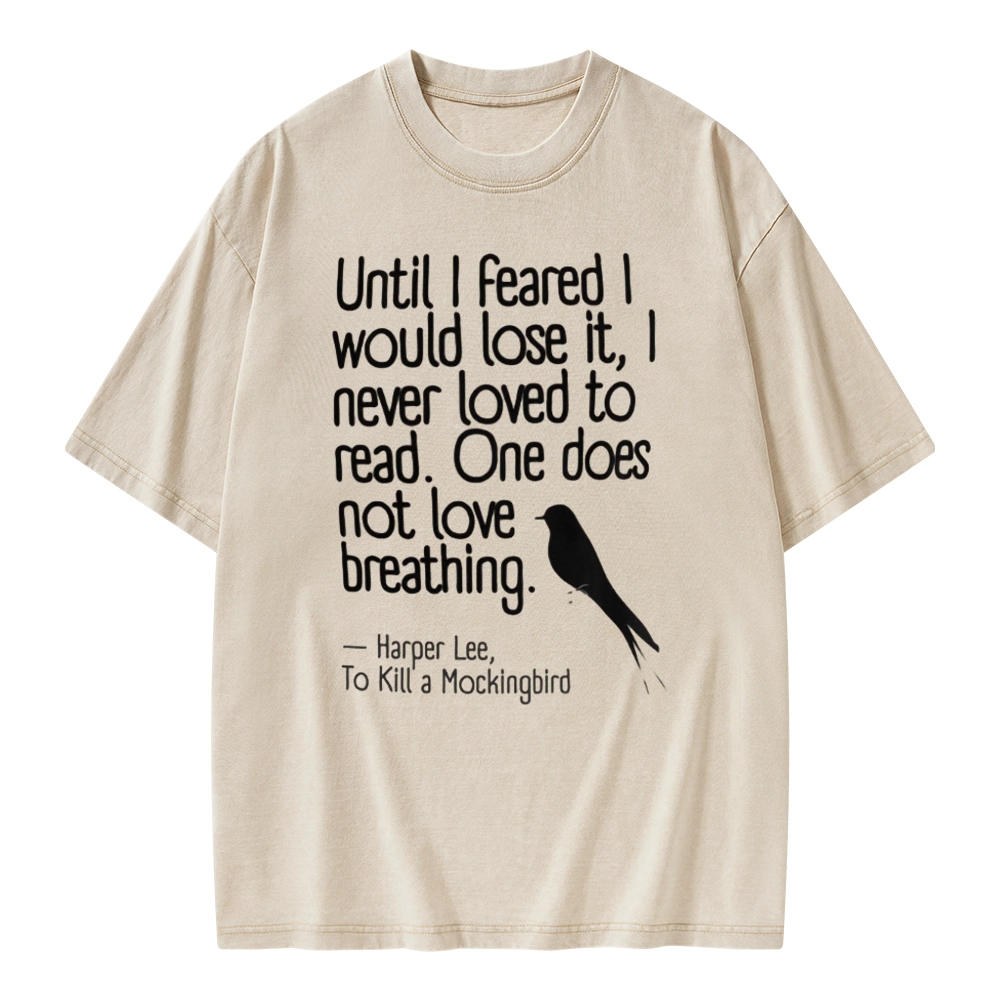 Pagewings To Kill a Mockingbird Reading Quote Unisex Washed T-shirt