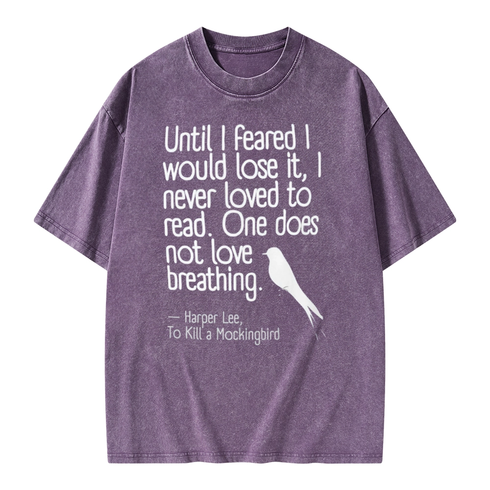 Pagewings To Kill a Mockingbird Reading Quote Unisex Washed T-shirt