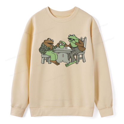 Pagewings frog & toad eat cookies Unisex Classic Sweatshirt