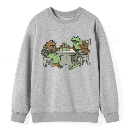 Pagewings frog & toad eat cookies Unisex Classic Sweatshirt