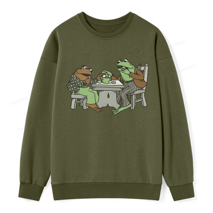 Pagewings frog & toad eat cookies Unisex Classic Sweatshirt