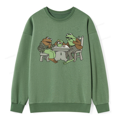 Pagewings frog & toad eat cookies Unisex Classic Sweatshirt