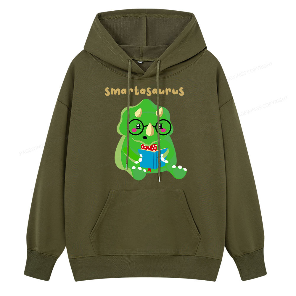 Pagewing Smart Dinosaur Is Reading Seriously Unisex Classic Hoodie